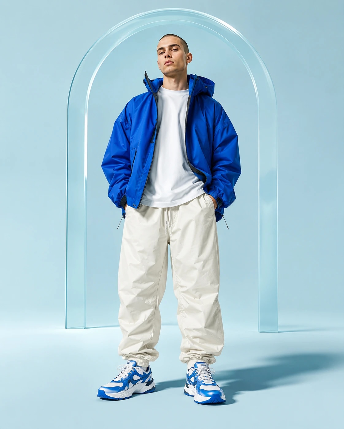Cobalt Track Set — original Daily Edit styled look